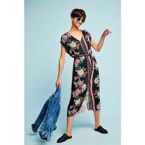 Anthropologie Sanne slip midi dress